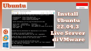 Install Ubuntu 22043 LTS di VMware  Ubuntu  VMware  Windows 10 [upl. by Auric235]