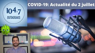 Variant Delta de la COVID19 en Outaouais AUDIO [upl. by Hurless]