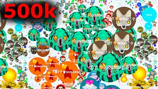 500 k Agario Lobby Agario Hacked Gameplay [upl. by Enak]