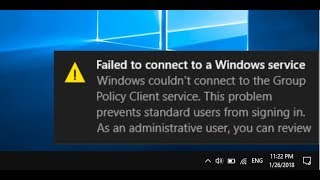 How to Fix All “Failed to Connect to a Windows Service” In Windows 1087 [upl. by Arrio]