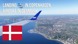 Landing 🛬 in Copenhagen airport in Denmark 🇩🇰 [upl. by Anerb]