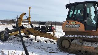 Liebrecht Tile Plow amp Case IH XCN 2050 Demo [upl. by Yrkcaz]