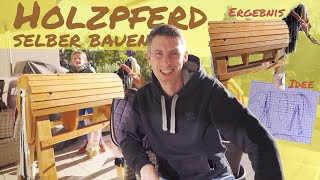 Holzpferd für Kinder zum Reiten selbst bauen [upl. by Laehplar23]