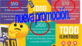 UNEFON ILIMITADO 📲 nueva promoción 🧐🤔 aprovechalo🤫 [upl. by Jannelle]