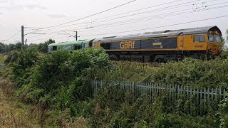 GB Railfreight 66792 Collaboration and 66796 The Green Progressor  0L37 19th August 2024 [upl. by Sunda]