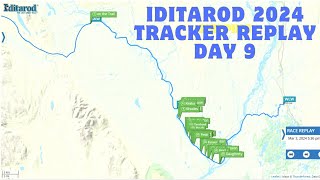 Iditarod 2024 GPS replay day 9 [upl. by Loseff]