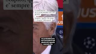 Gasperini sull’esonero di De Rossi “A pagare e’ sempre l’allenatore” shorts news [upl. by Inohs]