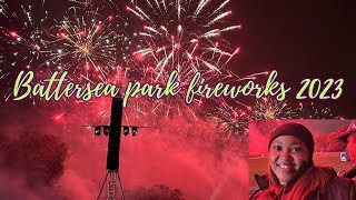 Battersea Park Bonfire Night Fireworks 2023  London vlog [upl. by Adore]