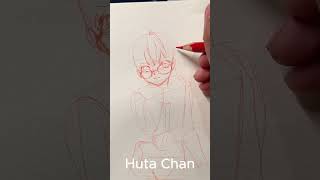 How to draw Kuriyama Mirai 栗山 未来 Kyoukai no Kanata shorts hutachan [upl. by Nesaj]