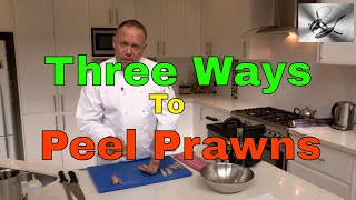 How to shell amp devein Prawns 3 ways  Paul Breheny  The Hook and The Cook [upl. by Parrish]