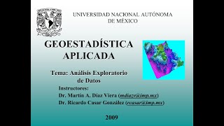 Curso de Geoestadística Análisis Exploratorio de Datos 12 [upl. by Huey445]