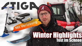 STIGA Snowracer GT  SnowKick  SnowSkate  Testfahrt amp Vorstellung [upl. by Nylrebma]