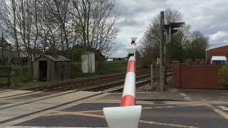 Swineshead Station Level Crossing  Lincolnshire 29042024 [upl. by Bamberger]