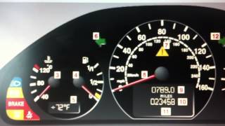 Mercedes E Class W210 Dashboard Warning Lights amp Symbols  What They mean [upl. by Nirrat]