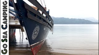 Beaching our Wharram Catamaran Go Sea Camping  Ep01 [upl. by Gladdie887]