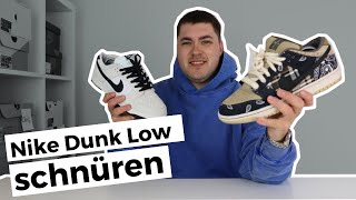 Nike Dunk Low schnüren  c2b [upl. by Luna305]