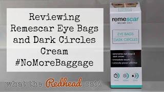 Remescar Eye Bag and Dark Circles Cream NoMoreBaggage [upl. by Llerred122]