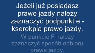 Jak uzupełnić wniosek o wydanie prawa jazdy [upl. by Waldos]