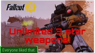 FALLOUT 76 UNLIMITED 3 STARS GLITCH EASY [upl. by Nosaj]