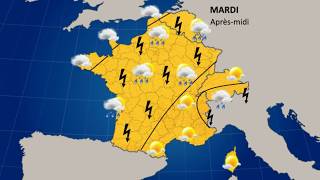 Météo France  VIOLENTS ORAGES  Mardi 27 Juin [upl. by Leo]