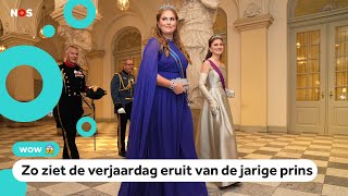 Amalia bij de 18e verjaardag van Deense prins [upl. by Auhel]