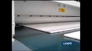 Guillotine machine for felt panel or sheet cutting For bedding or upholstery [upl. by Phyl]