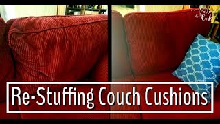 Re Stuffing Couch Cusions [upl. by Heyde]