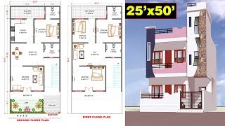 25x50 house plan north facing  ghar ka naksha  RD Design [upl. by Ardnovahs]