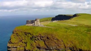 Cliffs of Moher Ireland by drone [upl. by Suhpoelc]