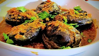 Stuffed Baby Eggplant  Indian Vegetarian Recipes  Show Me The Curry [upl. by Herwick743]