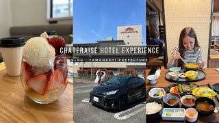 Staying at the Chateraise Hotel in Yamanashi Japan  vlog [upl. by Nolubez]