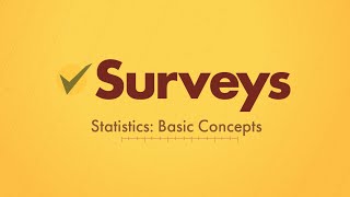 Surveys in Statistics [upl. by Brandwein]