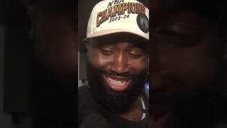 Jaylen Brown lockerroom celebration interview [upl. by Cummings]