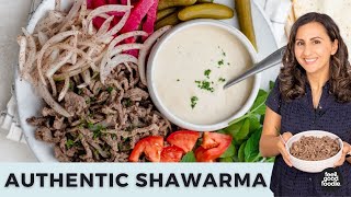 Lebanese Style Beef SHAWARMA amp Tahini Sauce [upl. by Torray]