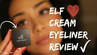 Elf Cream Eyeliner Review [upl. by Gibson]