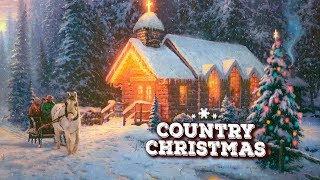 Country Christmas Songs Carol Playlist ♪ Classic Country Christmas Songs ♪ Christmas Music 2018 [upl. by Lacefield248]