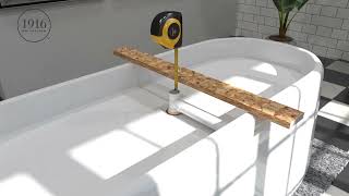 How to Install a Freestanding Tub [upl. by Sudnor961]