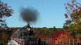 Reading amp Northern 425 Fall Foliage Special  Port to Thorpe [upl. by Ennovad]