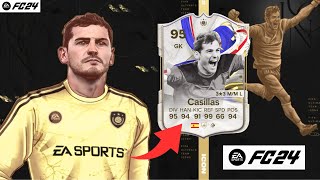 O MELHOR DO JOGO REVIEW IKER CASILLAS 95 GRANDES CRAQUES  FC 24 [upl. by Cassady400]