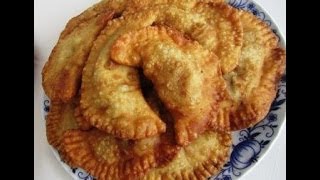 Saftige und knusperige Teigtaschen mit Hackfleischfüllung Tschebureki [upl. by Neiht]