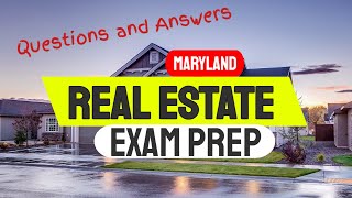 Every Question on the MD Real Estate exam with answers  pass the Maryland exam [upl. by Avilo]