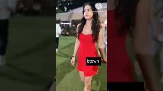 Nysa devgan spotted in cute red colour frock shorts [upl. by Yadsendew792]