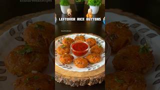 Trending Recipe of leftover rice buttons shorts recipe rice snacks [upl. by Benjamen]