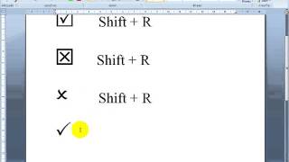 วิธีแทรกเครื่องหมายถูก ผิด ใน MS Word or Excel ง่าย ๆ [upl. by Blayne]