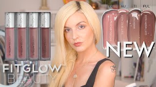 NEW FITGLOW Beauty LIP SERUM COLLECTORS KIT Beautiful Edition Review  Swatches [upl. by Agretha]