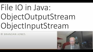 ObjectOutputStream ObjectInputStream demonstrated in Java [upl. by Neirrad]