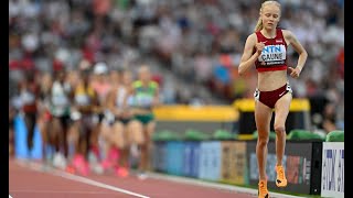 19 year old runs the race of her life at World Track and Field Championships Featuring Eminem🏃🏽‍♀️🎶 [upl. by Waddle256]