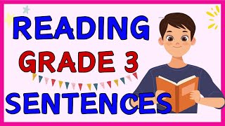 READING SENTENCES for GRADE 3  Practice Reading at Home  Reading Skills amp Vocabulary [upl. by Maximo]