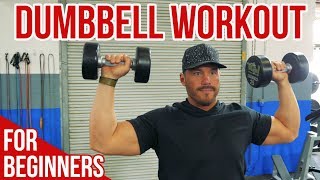 Dumbbell Workout for Beginners 13 Essential Exercises for Total Body Training [upl. by Strep]