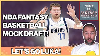 NBA Fantasy Basketball Mock Draft  9 Cat H2H  Luka Doncic A Top 3 Lock [upl. by Ainoz]